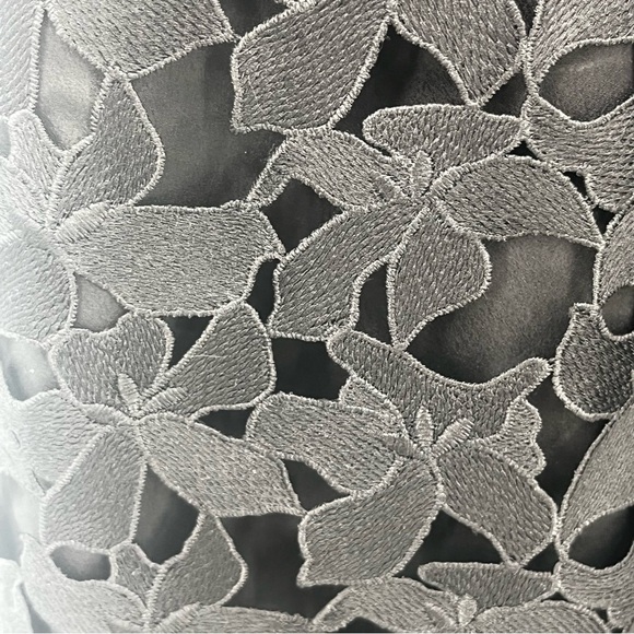 J Crew NWT Black Lattice Lace Fit and Flare Dress - Picture 3 of 14